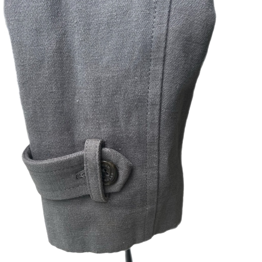 Gryphon New York Grey Hoodie Trench Coat Small Excellent used Condition - Picture 12 of 16